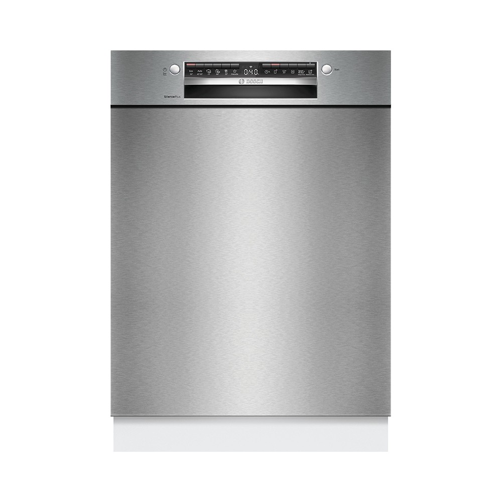 Bosch SMU4ECS28E - Serie 4 - Inbouwvaatwasser - 60 cm - Geborsteld staal - Energielabel A - Home Connect